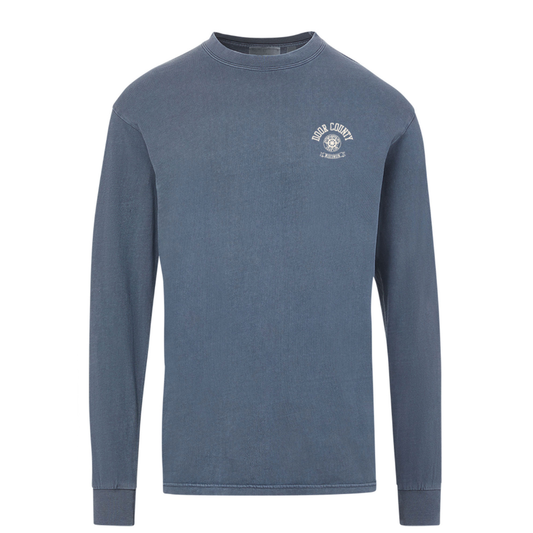DC Ship Wheel Navy Longsleeve Tee