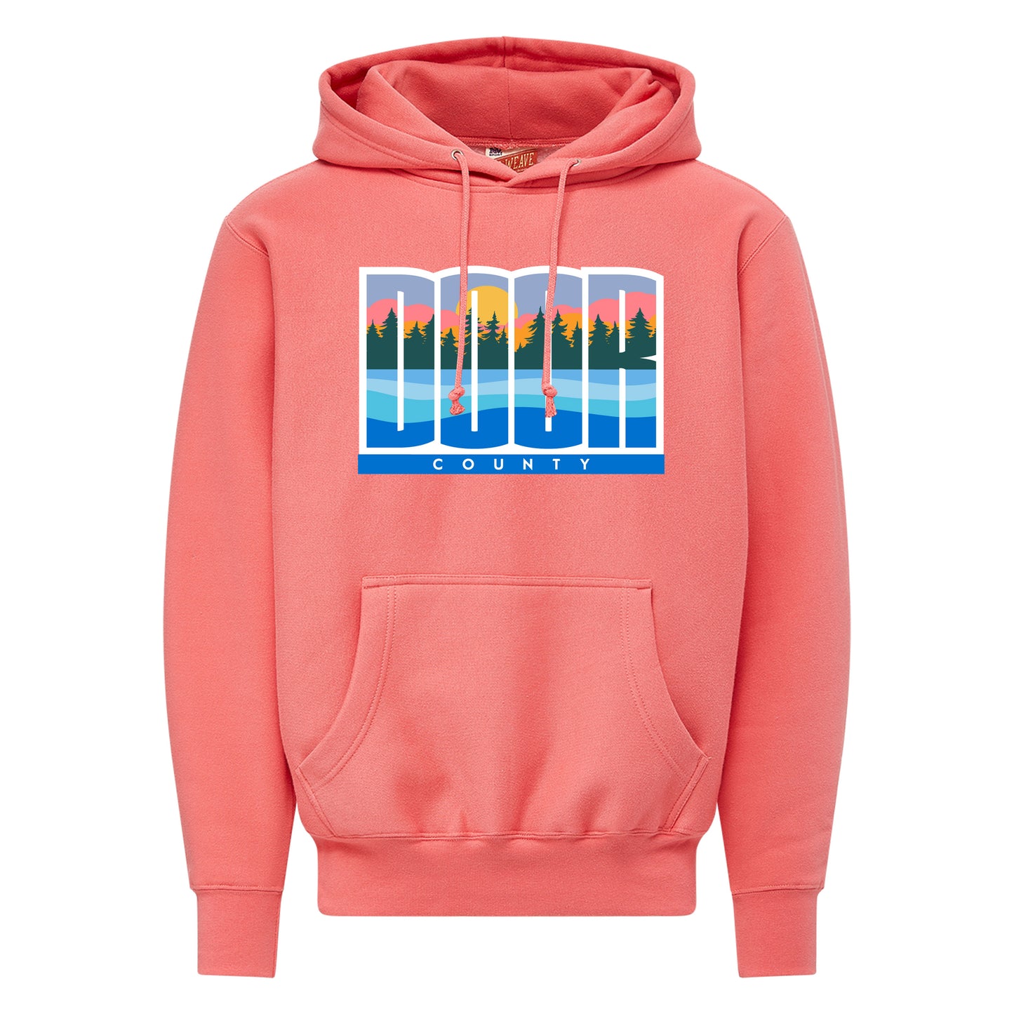 DC Sueded Flock Nantucket Red Hoodie