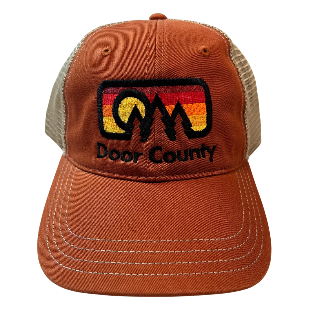 DC Three Pines Rainbow Texas Orange / Khaki Trucker