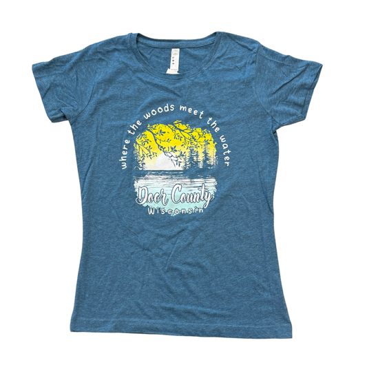 DC Topsy Turvy Teal Blackout Tee