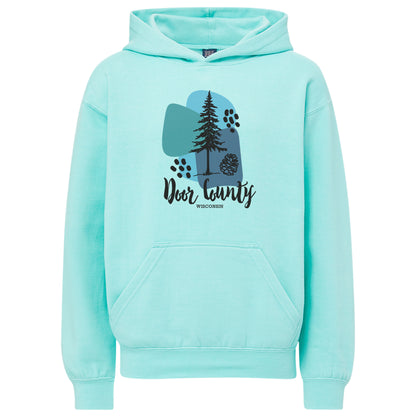 Door County Pine Cone Oasis Youth Hoodie