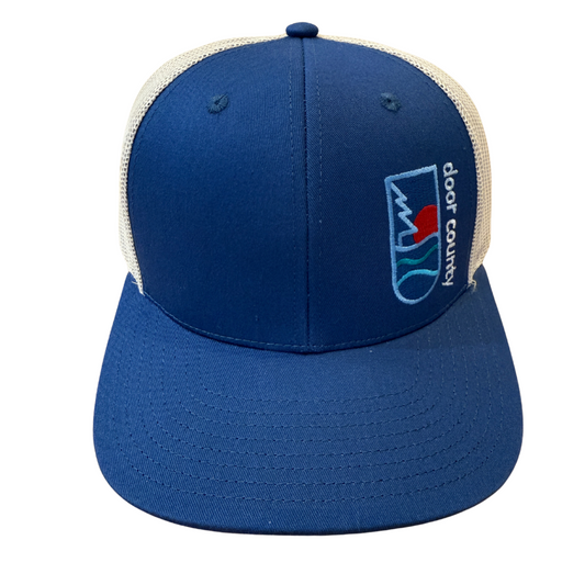 Door County Water/Pine/Sun Hat Blue