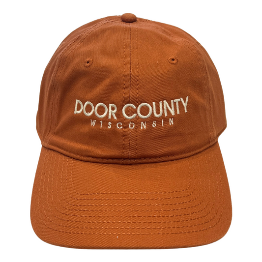 Door County Wisconsin Orange Tea Ball Cap