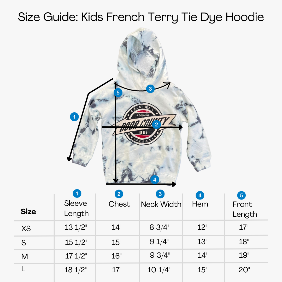 Original Wisconsin Youth Tie Dye Hoodie