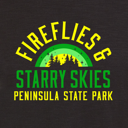 Fireflies and Starry Nights Peninsula State Park Black Women's T-shirt