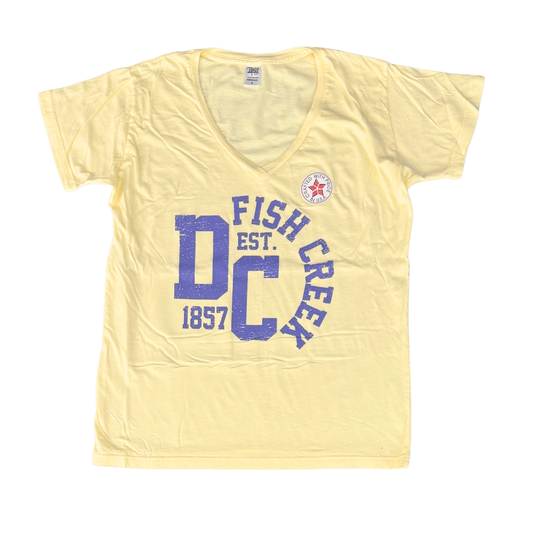 Fish Creek Butter V-neck Tee