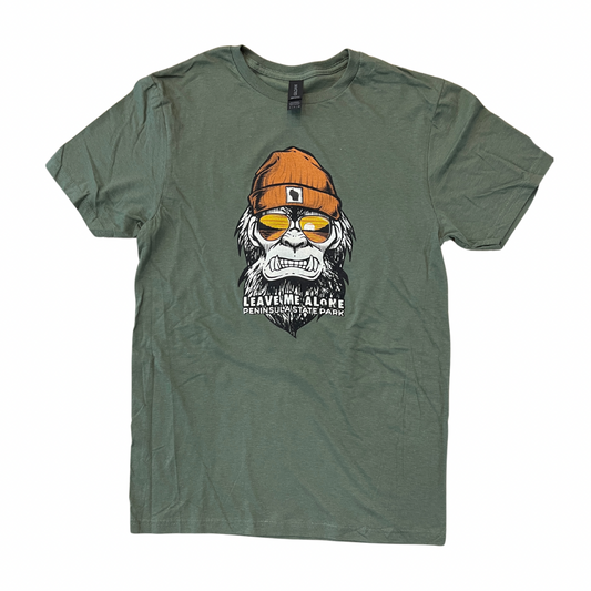 Leave Me Alone Bigfoot Green Unisex T-shirt