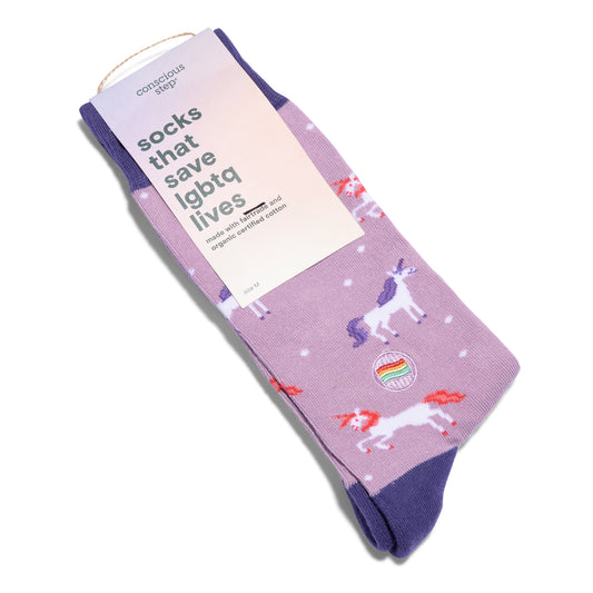 Socks that Save LGBTQ Lives Unicorn