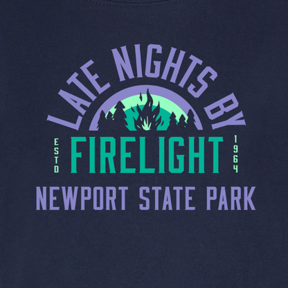 Late Nights By Firelight Navy Unisex T-shirt