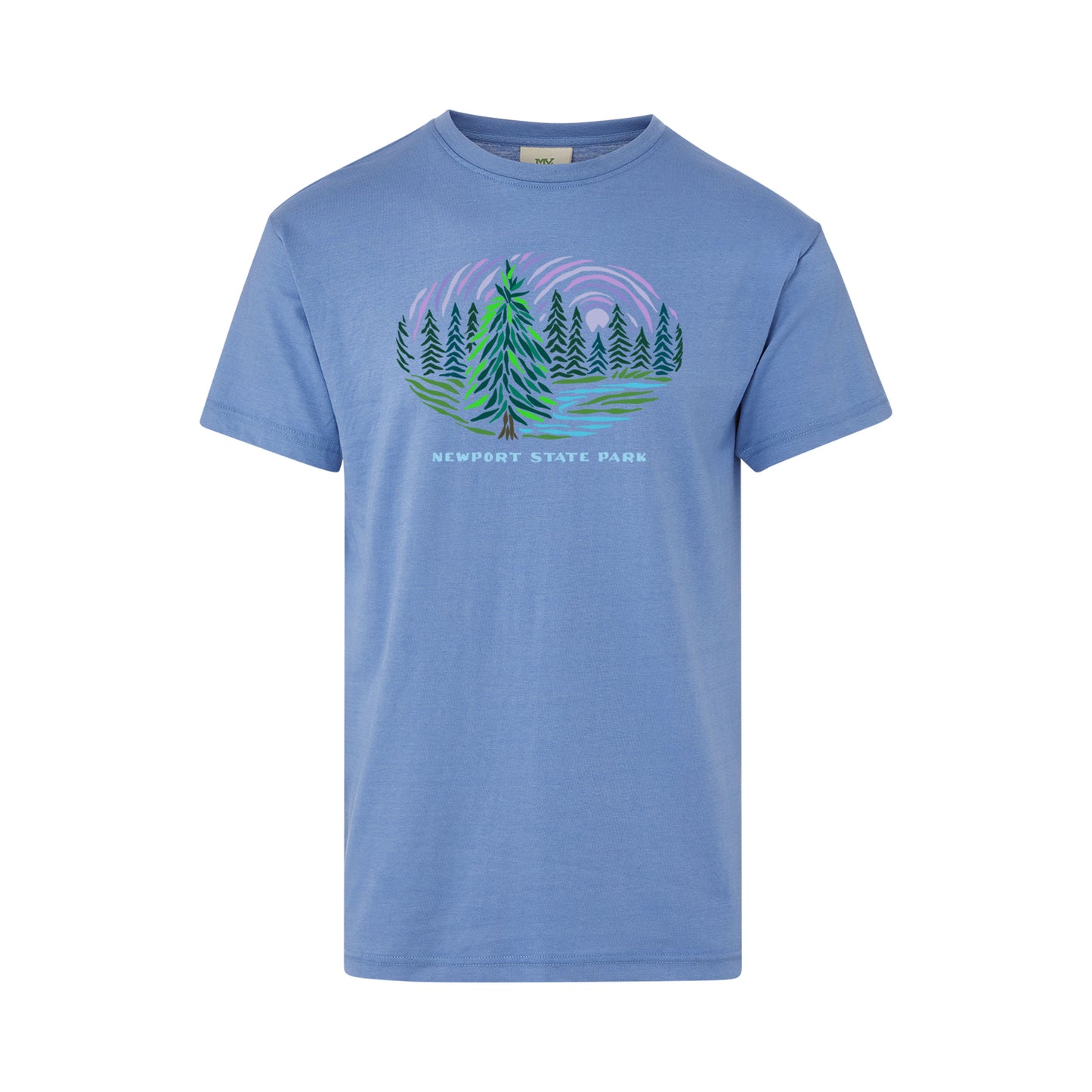 Newport SP Impressionist Blue Iris Tee