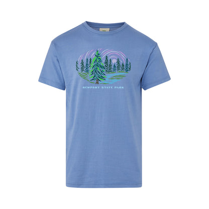 Newport SP Impressionist Blue Iris Tee