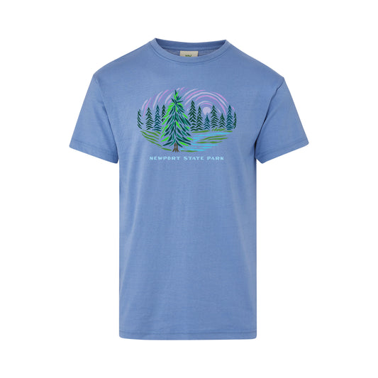 Newport SP Impressionist Blue Iris Tee