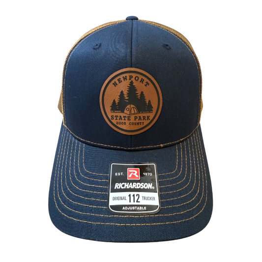 Newport State Park Tent/Pine trees Navy/Caramel
