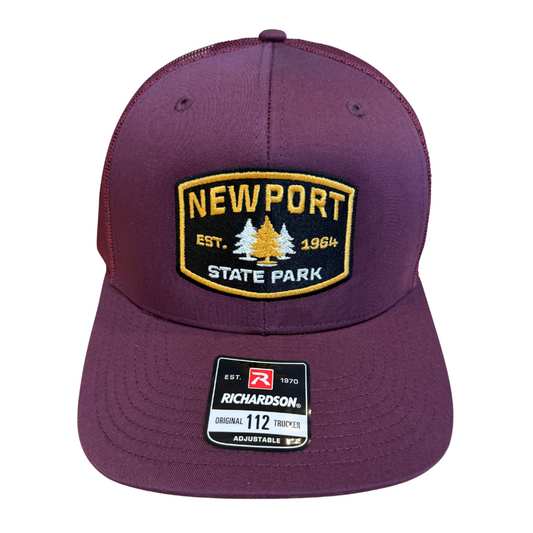 Newport Trucker Hat Maroon