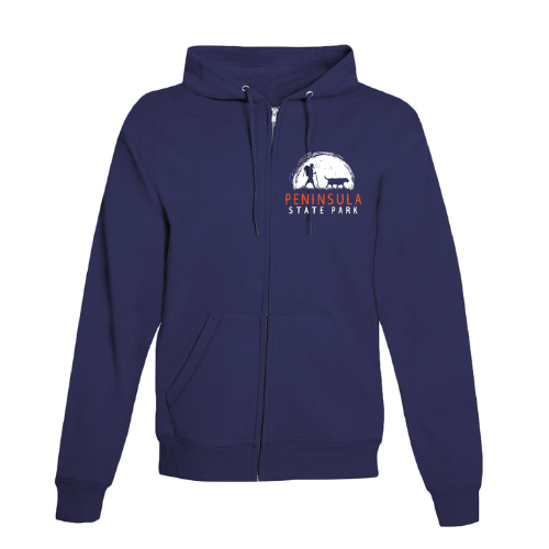 PSP Sunset Silhouette Navy Zip Hoodie