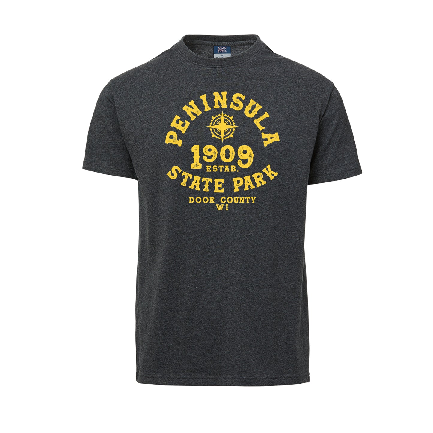 Peninsula Door County ESTD 1909 State Park Charcoal Unisex Tee