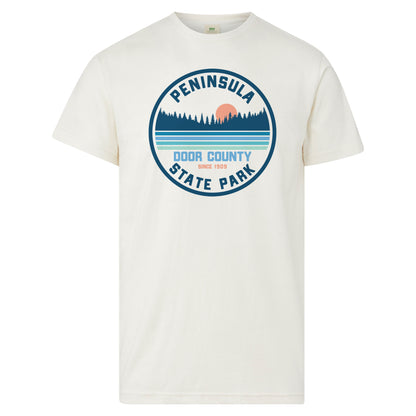 Peninsula Door County Since 1909 State Park Vintage White Unisex Tee