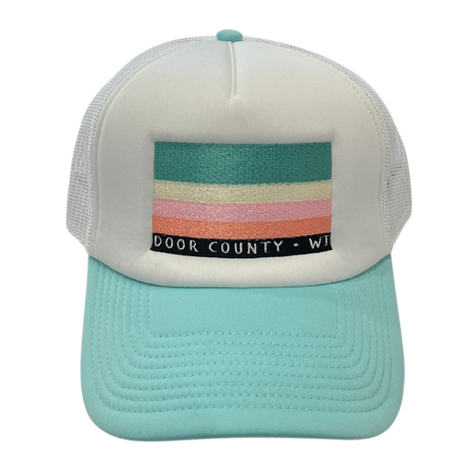 Door County Rainbow Gumdrop Foam Front Trucker Hat