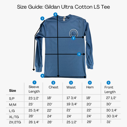 Peninsula State Park T-shirt Long Sleeve Indigo Blue