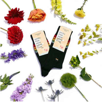 Socks that Save LGBTQ Lives Stripes