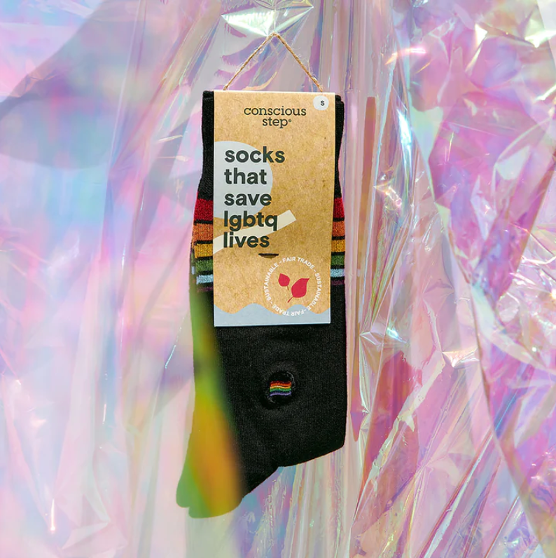 Socks that Save LGBTQ Lives Stripes