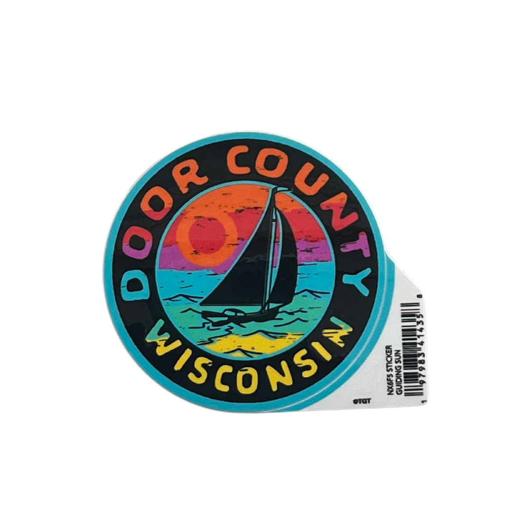 Sticker Door County Guiding Sun