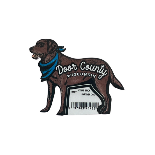 Sticker Door County Partner Dog