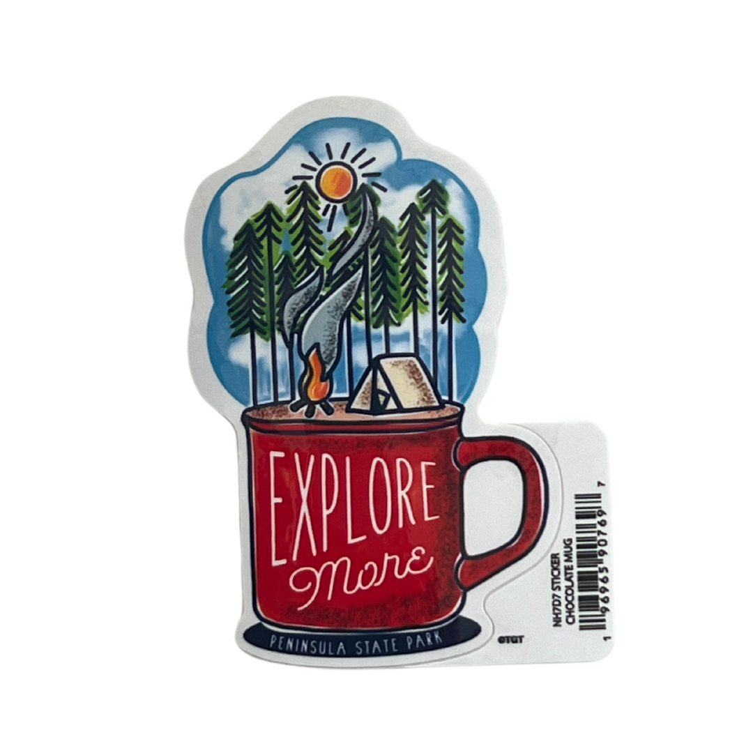 Sticker Peninsula State Park Chocolate Mug