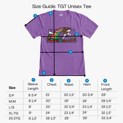 Dream Wild Door County Bigfoot Unicorn Short Sleeve T-shirt Electric Purple