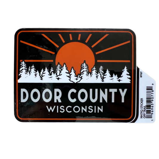 Door County Wisconsin Trees Vinyl Sticker