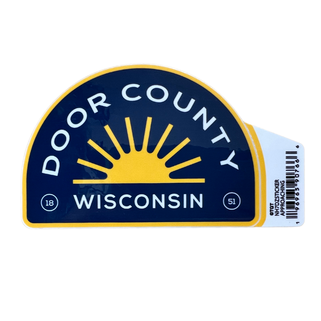 Door County Wisconsin Sunrise Vinyl Sticker