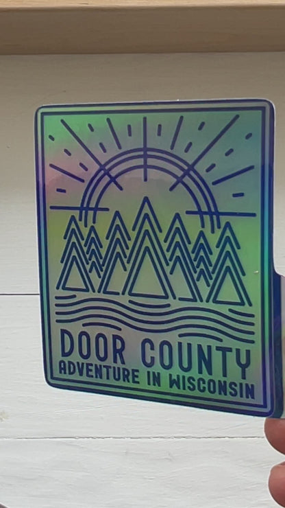 Holographic Sticker Door County Adventure In Wisconsin